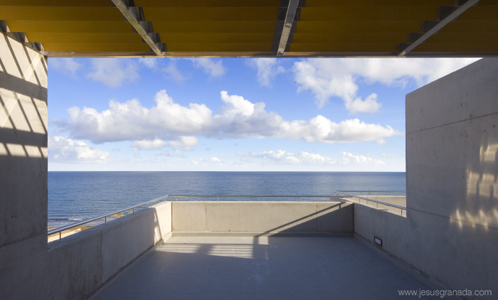 Vista desde el interior de la una vivienda.