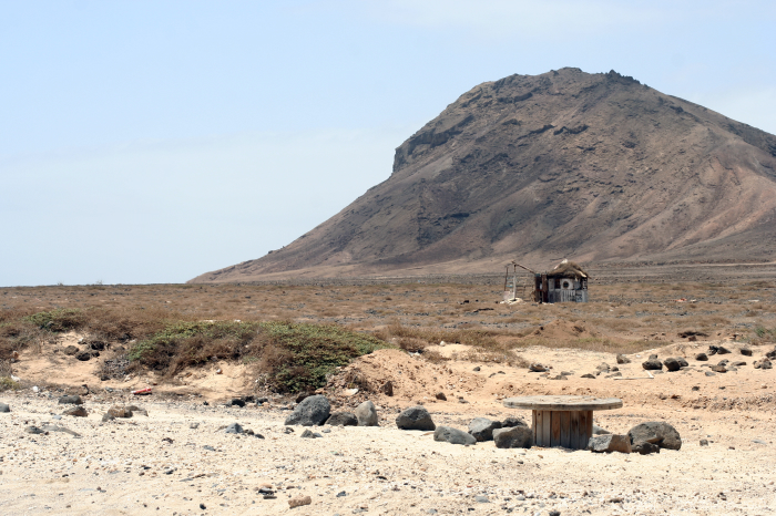 Caba?a de pescadores en Monte Leao, Isla de Sal (Cabo Verde)